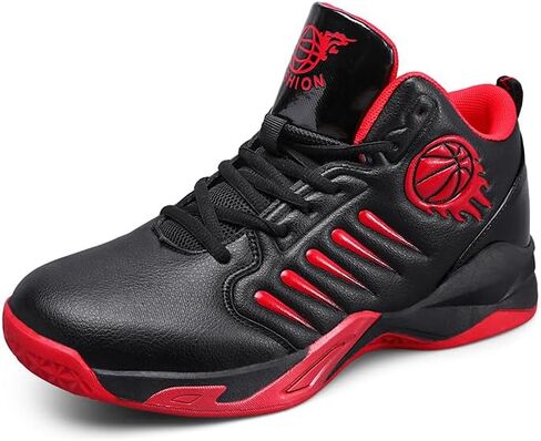 High Top Basketball Shoes, Athletic Sneakers, Lace-Up Sports Shoes, White Black Purple Red in Saudi Arabia