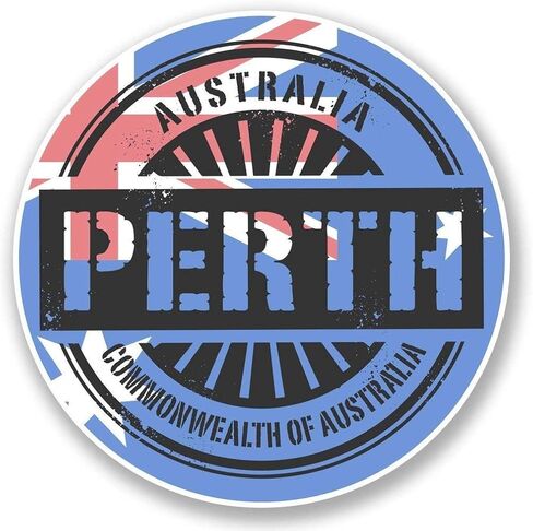 Perth Australia Round Metal 0.75" Lapel Pin Hat Shirt Pin Tie Tack Pinback in Kuwait