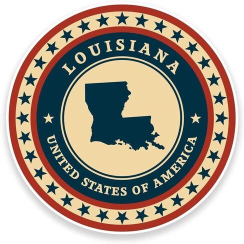 Louisiana USA Round Metal 0.75" Lapel Pin Hat Shirt Pin Tie Tack Pinback in Kuwait