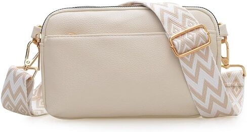 Genuine Leather Crossbody bags for Women Classic Shoulder Cross Body Purse Luxury Trendy Wide Strap Purses Bag in Saudi Arabia