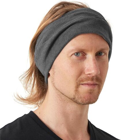 CHARM Mens Organic Cotton Neck Gaiter - Headband Beanie Chemo Hat Hairband Ear Warmer in Kuwait