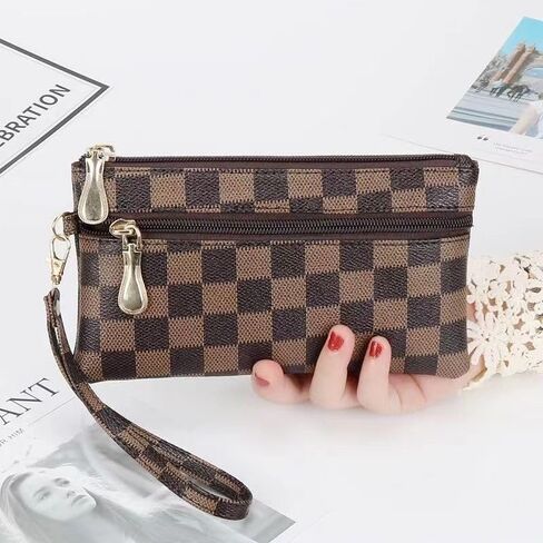 حقيبة يد نسائية من Checker Board، حقيبة مزدوجة، بطاقة ائتمان للسفر، حامل منظم للهاتف الخلوي in Saudi Arabia