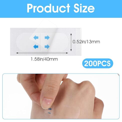 Neck Lift Tape Invisible Behind Neck, 200Pcs Face Tape Lifting Invisible, Waterproof Skin Tapes for Face, Instant Adhesive Tightening Strips for Loose Skin, Jowls, Eye Wrinkles in Saudi Arabia