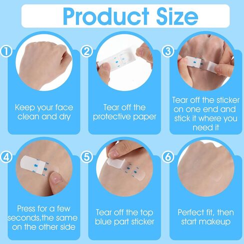 Neck Lift Tape Invisible Behind Neck, 200Pcs Face Tape Lifting Invisible, Waterproof Skin Tapes for Face, Instant Adhesive Tightening Strips for Loose Skin, Jowls, Eye Wrinkles in Saudi Arabia