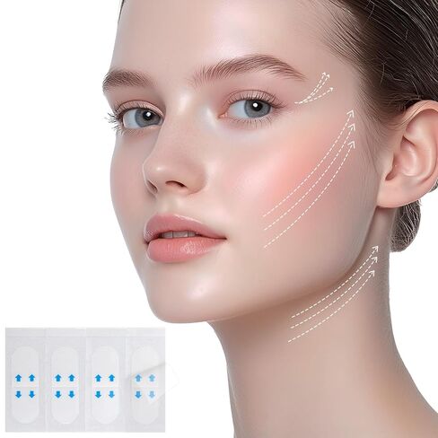 Neck Lift Tape Invisible Behind Neck, 200Pcs Face Tape Lifting Invisible, Waterproof Skin Tapes for Face, Instant Adhesive Tightening Strips for Loose Skin, Jowls, Eye Wrinkles in Saudi Arabia