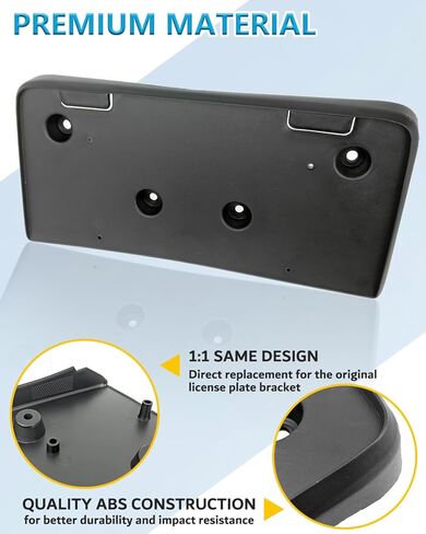 Front License Plate Frame for Chevy Equinox 2010 2011 2012 2013 2014 2015 Front Bumper License Plate Holder Mounting Bracket Replace # 25798733 GM1068134 in Saudi Arabia