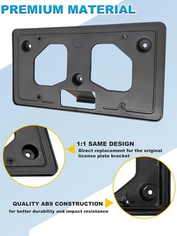 FASTCHE Front Bumper License Tag Plate Frame Bracket Holder Compatible with 2017 2018 2019 Honda CR-V Replace # 71145TLAA00 HO1068124 in Kuwait