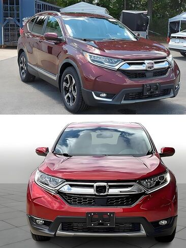 FASTCHE Front Bumper License Tag Plate Frame Bracket Holder Compatible with 2017 2018 2019 Honda CR-V Replace # 71145TLAA00 HO1068124 in Kuwait