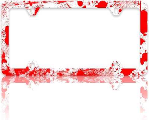 خريطة الطبوغرافية إطار لوحة الترخيص الطبوغرافية حاملي لوحة الترخيص مضحك السيارات ملحق قوس الفولاذ المقاوم للصدأ إطارات لوحة الترخيص مع مسامير للنساء الرجال 6x12 بوصة 4 ثقوب in Kuwait