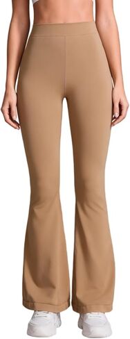 Spring/Summer Flare Leggings for Women with Tummy Control,V Crossover High Waisted Yoga Pants,Bootcut Wide Pants in Saudi Arabia