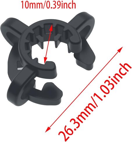 FDXGYH 10 PCS Plastic Joint Clips Laboratory Clamp Plastic Jaw Clamp for Glass Standard Conical Interface Ground Glass Joint Multi Color 10mm in Kuwait