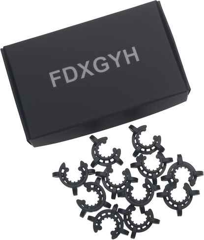 FDXGYH 10 PCS Plastic Joint Clips Laboratory Clamp Plastic Jaw Clamp for Glass Standard Conical Interface Ground Glass Joint Multi Color 10mm in Kuwait