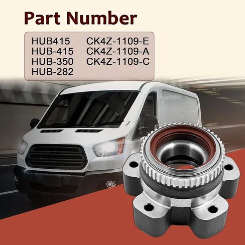 HUB415 Rear Wheel Bearing and Hub Assembly Replacement for Ford Transit-150 Transit-250 Transit-350 3.5L V6 Gas / 3.7L V6 Gas 2015-2025 in Kuwait
