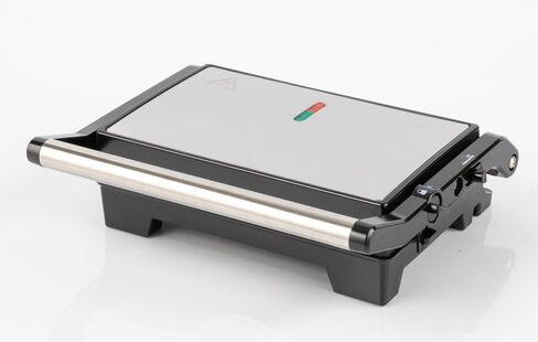 Vivicreate 5 in 1 Contact Grill, Stainless Steel Panini Press and Sandwich Maker, Nonstick Double Sided Grill and Griddle Plate in Kuwait