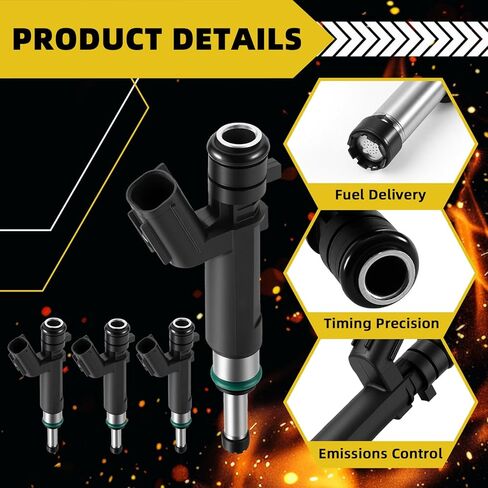 166005RL0A FJ1440 4Pcs Fuel Injectors Compatible with Nissan Versa 2019-2023 Kicks 2018-2023 L4 1.6L Replace 169077 221042502650 in Kuwait