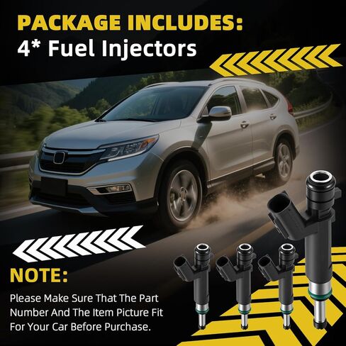 166005RL0A FJ1440 4Pcs Fuel Injectors Compatible with Nissan Versa 2019-2023 Kicks 2018-2023 L4 1.6L Replace 169077 221042502650 in Kuwait