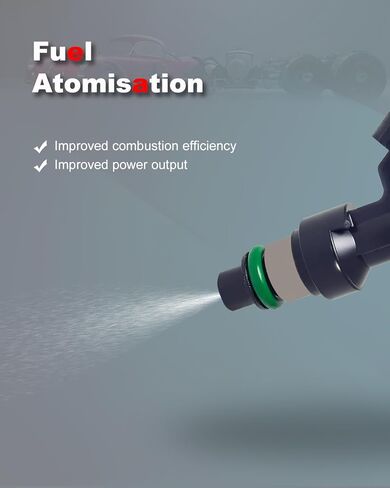 4-Count Fuel Injector Compatible with Nissan Cube 2009-2014, NV200 2013-2017, Sentra 2007-2012, Tiida 2007-2017, Versa 2007-2012 - L4 1.6/1.8/2.0/2.5L Replacement for FBY2850 16600-EN200 FJ1056 in Kuwait