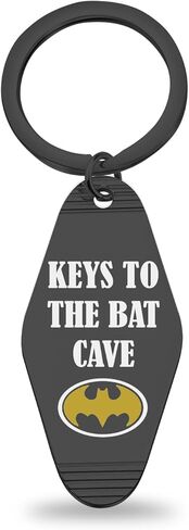 Lywjyb Birdgot Movie Inspired Keychain Movie Fan Merch Bat Lover Gift Keys To The Bat Cave Gift Hero Merch in Saudi Arabia