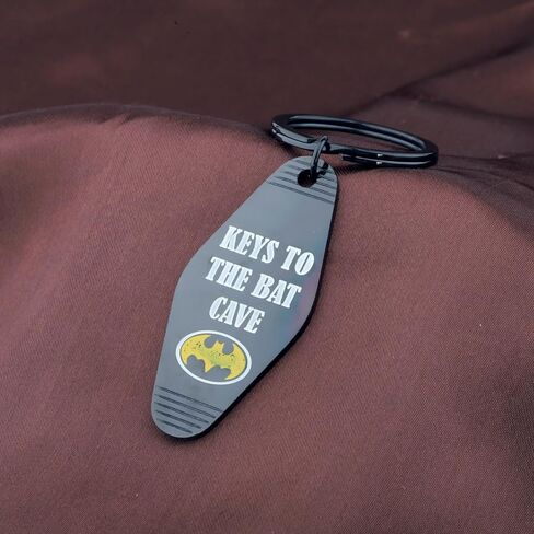 Lywjyb Birdgot Movie Inspired Keychain Movie Fan Merch Bat Lover Gift Keys To The Bat Cave Gift Hero Merch in Saudi Arabia