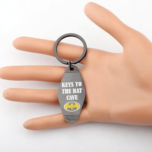 Lywjyb Birdgot Movie Inspired Keychain Movie Fan Merch Bat Lover Gift Keys To The Bat Cave Gift Hero Merch in Saudi Arabia