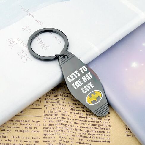 Lywjyb Birdgot Movie Inspired Keychain Movie Fan Merch Bat Lover Gift Keys To The Bat Cave Gift Hero Merch in Saudi Arabia