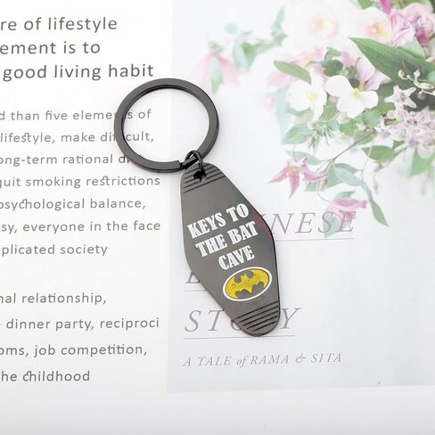 Lywjyb Birdgot Movie Inspired Keychain Movie Fan Merch Bat Lover Gift Keys To The Bat Cave Gift Hero Merch in Saudi Arabia