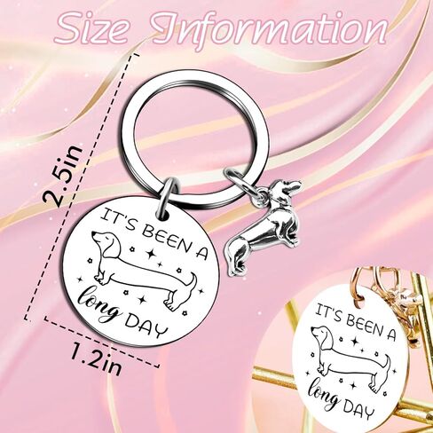 Ibiwe Dachshund Gifts For Women Men Keychain Weiner Dog Gifts For Dog Lovers Funny Dachshund Dog Mom Dad Christmas Mothers Day Valentines Day Birthday Gift For New Puppy Owners Jewelry in Saudi Arabia