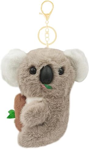 Charm Koala Plush Keychain - Fun Plush Accessory for Bags, Backpacks, and Wallets, Suitable and Animal Enthusiasts in Saudi Arabia