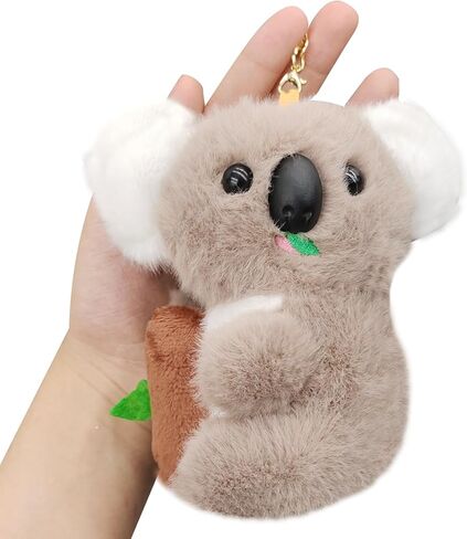 Charm Koala Plush Keychain - Fun Plush Accessory for Bags, Backpacks, and Wallets, Suitable and Animal Enthusiasts in Saudi Arabia