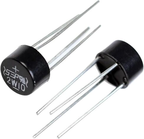 10 قطعة 2W10 2A 1000V مقوم الجسر الثنائي 2W10 مقوم الجسر المستدير in Kuwait