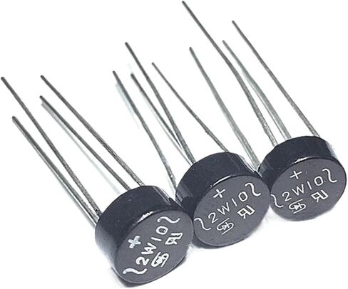 10 قطعة 2W10 2A 1000V مقوم الجسر الثنائي 2W10 مقوم الجسر المستدير in Kuwait