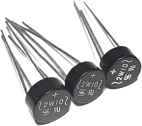 10 قطعة 2W10 2A 1000V مقوم الجسر الثنائي 2W10 مقوم الجسر المستدير in Kuwait