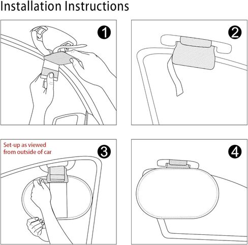 مقبض سقف السيارة الداخلي WANPOOL مانع الشمس ومظلة للنافذة الجانبية للمقعد الأمامي in Kuwait
