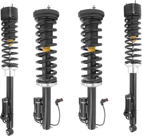 SUNCORE - Front & Rear Airmatic Suspension to Complete Struts & Coil Springs Conversion Kit Replacement for 2000-2006 Mercedes S500 in Kuwait
