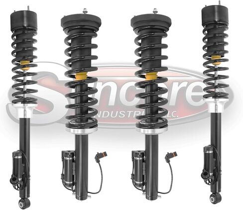 SUNCORE - Front & Rear Airmatic Suspension to Complete Struts & Coil Springs Conversion Kit Replacement for 2000-2006 Mercedes S500 in Kuwait