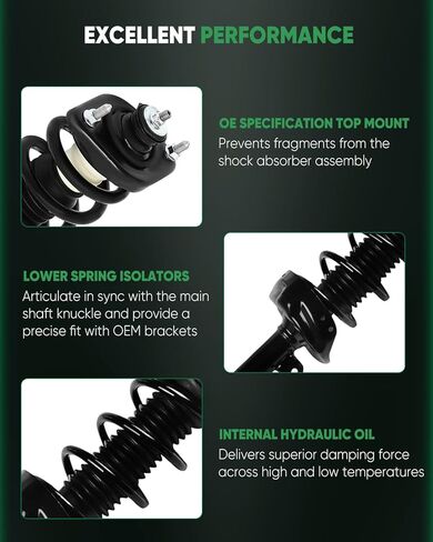 Front and Rear Shock Absorber Assy Fits for 2012-2014 for H-onda CR-V, 272492 Front & Rear Complete Strut Assemblies(Set of 4) in Kuwait