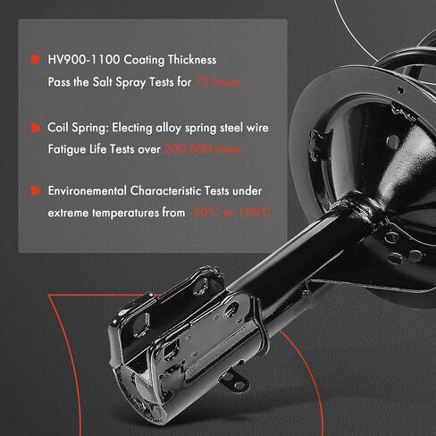 A-Premium Front Pair (2) Complete Strut and Coil Spring Assembly Compatible with Dodge Shadow 1989-1994, Spirit & Chrysler LeBaron, New Yorker & Plymouth Acclaim, Sundance, Driver and Passenger Side in Saudi Arabia