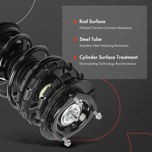A-Premium Front Pair (2) Complete Strut and Coil Spring Assembly Compatible with Dodge Shadow 1989-1994, Spirit & Chrysler LeBaron, New Yorker & Plymouth Acclaim, Sundance, Driver and Passenger Side in Saudi Arabia
