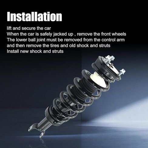 دعامات أمامية كاملة ممتص للصدمات مناسب لـ 2011 2012 2013 2014 Toyota Sienna 3.5L V6 FWD مع مجموعة زنبركية لفائف 172783/172784 in Kuwait