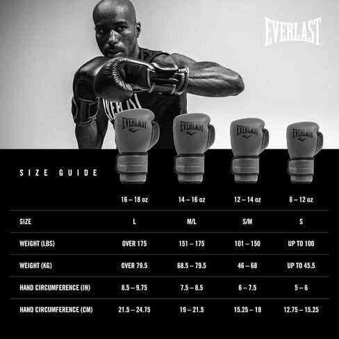 Everlast Powerlock 2 Boxing Gloves | Pro Flight Gloves | Secure Fit Lace-Up with Triple-Layer Foam & Wrist Support for Injury Prevention | Heavy Bag & Speedbag Training (12oz | White/Gold) in Kuwait