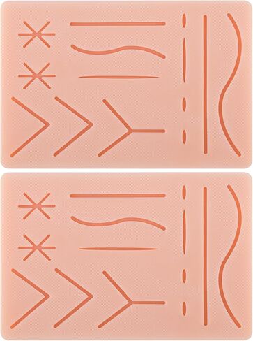 Complete Suture Practice Kit, Suture Training Kit for Medical Student, Includes Long-Lasting Pads with Embedded Mesh, Suture Tools & Threads, Needles for Med Dental Vet School Students in Saudi Arabia