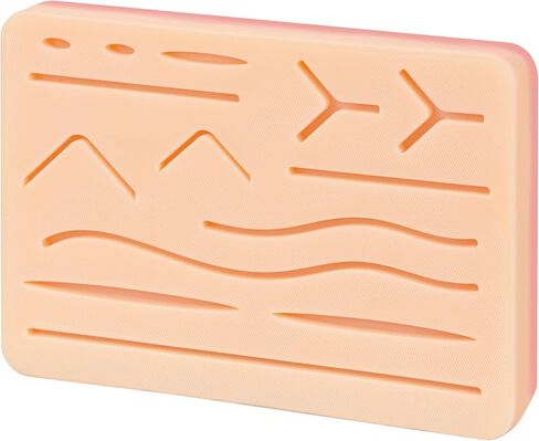 Complete Suture Practice Kit, Suture Training Kit for Medical Student, Includes Long-Lasting Pads with Embedded Mesh, Suture Tools & Threads, Needles for Med Dental Vet School Students in Kuwait