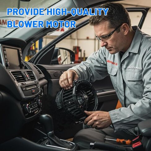 Front HVAC Heater Blower Motor with Brushless - Compatible with Chevy Cruze/Volt 2016-2019, GMC Acadia 2017-2019, Buick Enclave 2018-2024, Cadillac XT5 2017-2024, Replace# 700340 in Kuwait