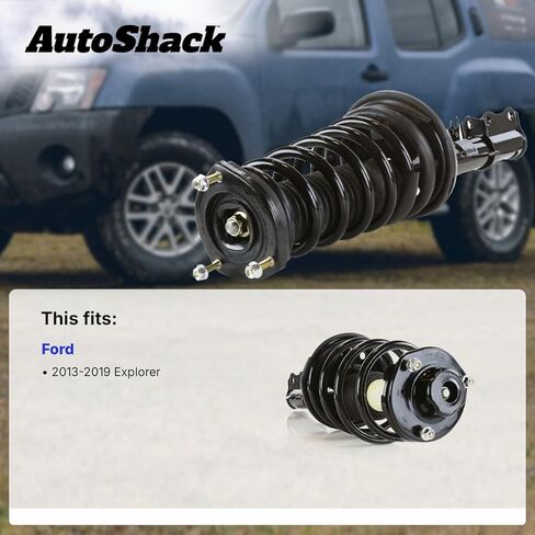 AutoShack الجبهة الكاملة تبختر ولفائف الربيع استبدال الأيمن ل2013-2019 فورد اكسبلورر 1-PC in Saudi Arabia