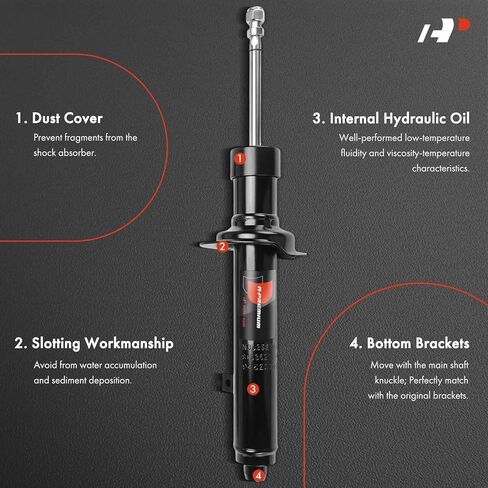 A-Premium Front Shock Absorber Strut Compatible with Lexus GS300 2006, GS350 2007-2011, AWD, 2-PC Set in Saudi Arabia