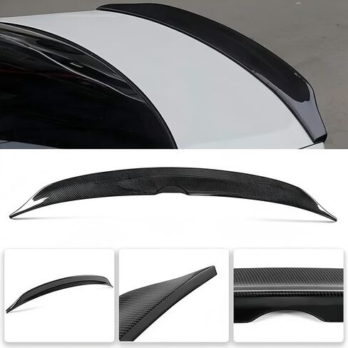 Rear Trunk Spoiler Compatible with 2015-2021 Subaru WRX/WRX STI, Duckbill Spoiler Fits for 15-21 4 Door Sedan, High Kick Spoiler Wing Lip (Carbon Fiber Pattern) in Kuwait