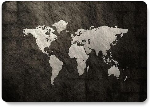 حافظة متوافقة مع ماك بوك 12 بوصة A1534 إصدار 2017 2016 2015، 2 في 1 غطاء صلب من البلاستيك للكمبيوتر المحمول مع غطاء لوحة مفاتيح لجهاز ماك بوك ريتينا 12 بوصة - خريطة in Kuwait