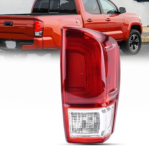 مجموعة مصابيح خلفية طراز OE مع مقبس لـ 2016 2017 2018 2019 2020 2021 2022 Toyota Tacoma الفرامل الخلفية الأحمر الضوء الخلفي بدوره إشارة تشغيل مصباح الذيل العكسي الجانب الأيمن للركاب TO2801197 81550-04170 in Kuwait