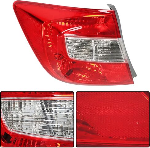 Labwork اليسار سائق الجانب الذيل ضوء الجمعية استبدال ل 2012 هوندا سيفيك سيدان الخلفية مصباح مكبح 33550-TR0-A01 HO2800180 in Kuwait