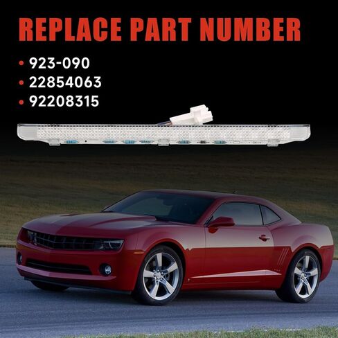 923-090 Center High Mount Third Brake Light Compatible with Chevrolet Camaro 2010-2013 Replace# 22854063 92208315 in Kuwait
